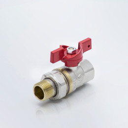 Кран шаровой полнопроходной муфта-резьба (американка) рукоятка-бабочка 1007 Aquasfera EURO